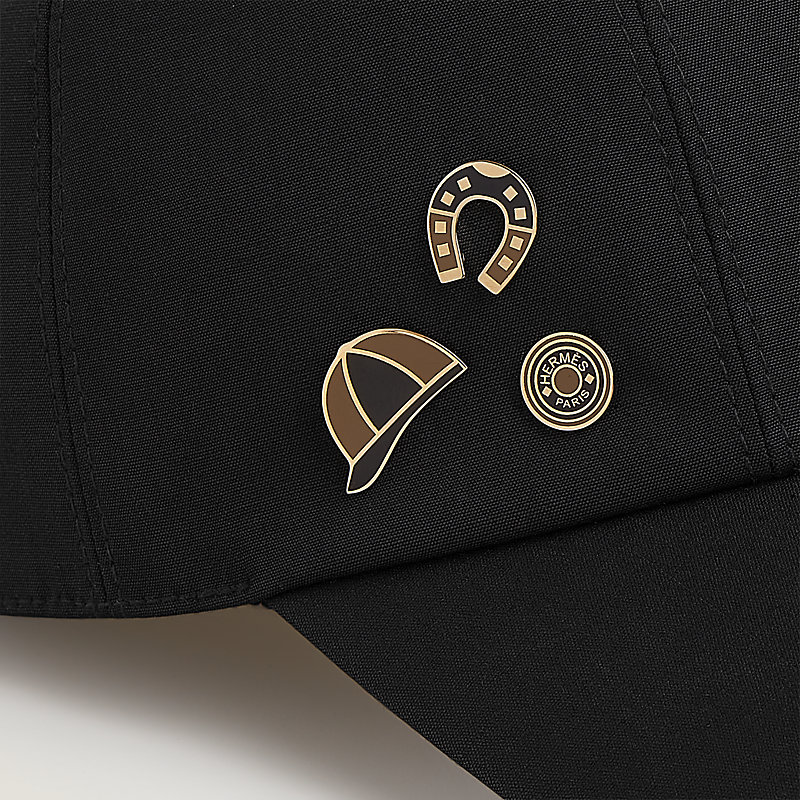HERMES キャップ Serena Jump cap - Black | Hermès USA